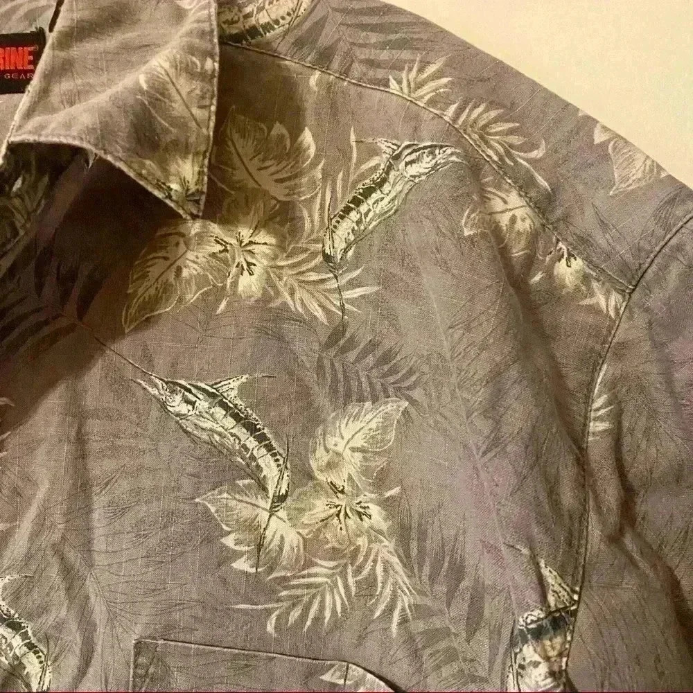 Wolverine Button Down Mens Xl Collared Shirt Flor… - image 3